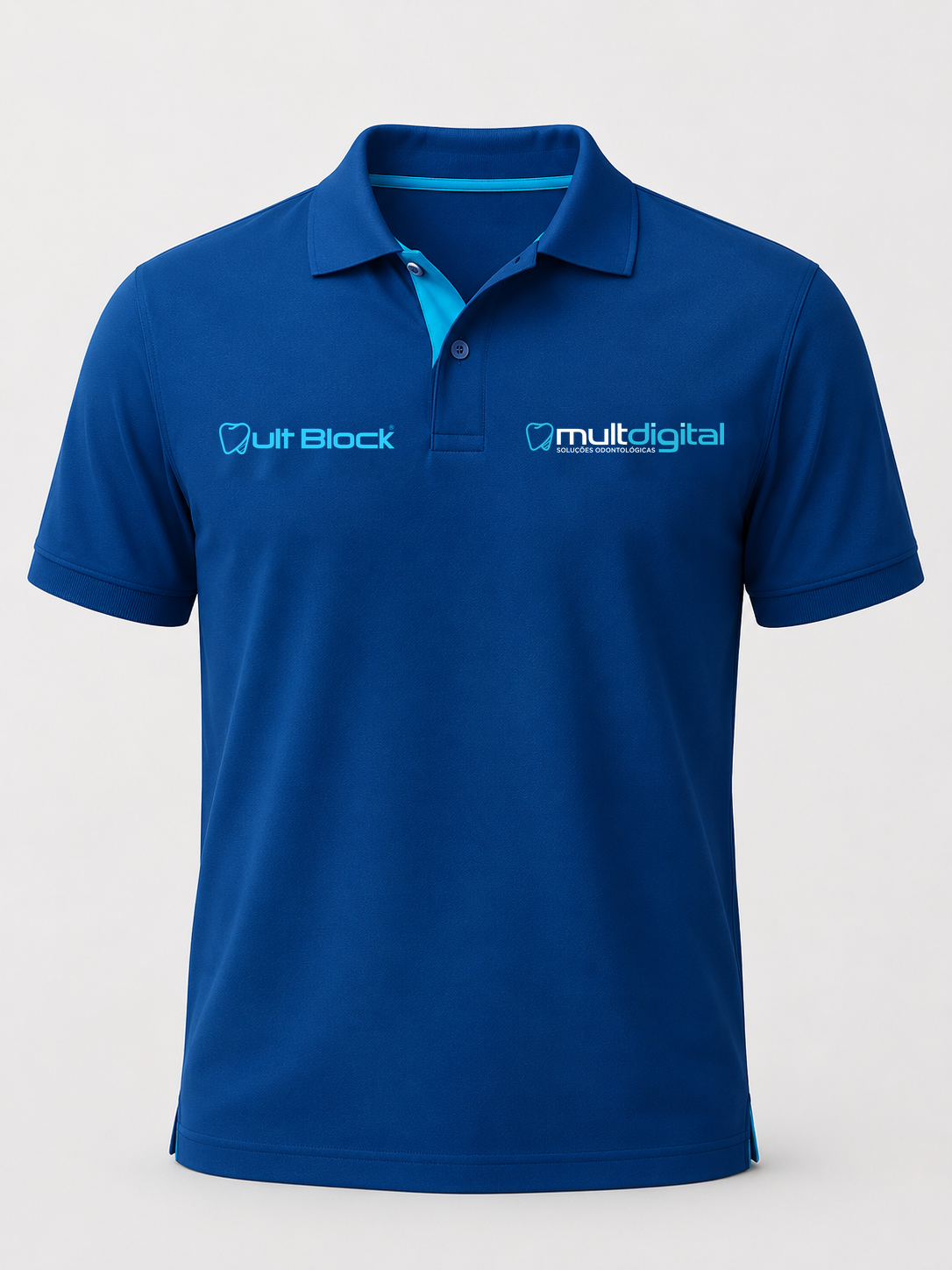 Polo navy com MultBlock e Multdigital
